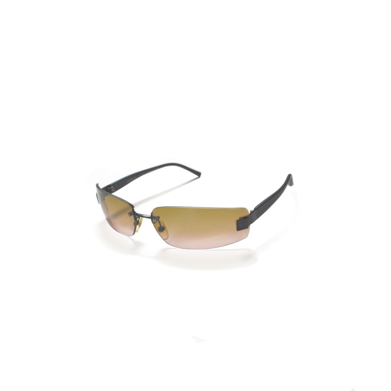 Chanel Ombre Rimless Sunglasses in Brown | NITRYL