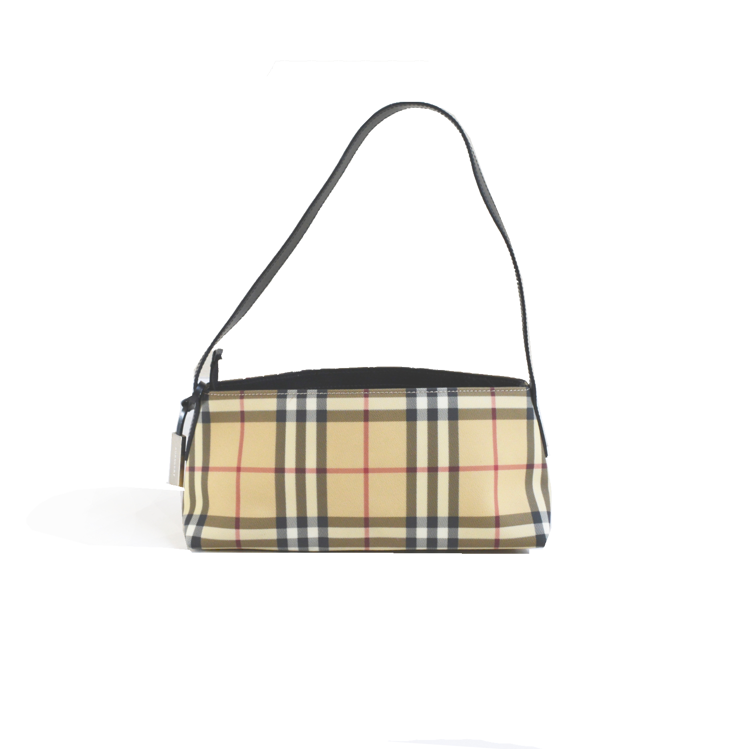 Burberry Nova Check Baguette Shoulder Bag Nitryl
