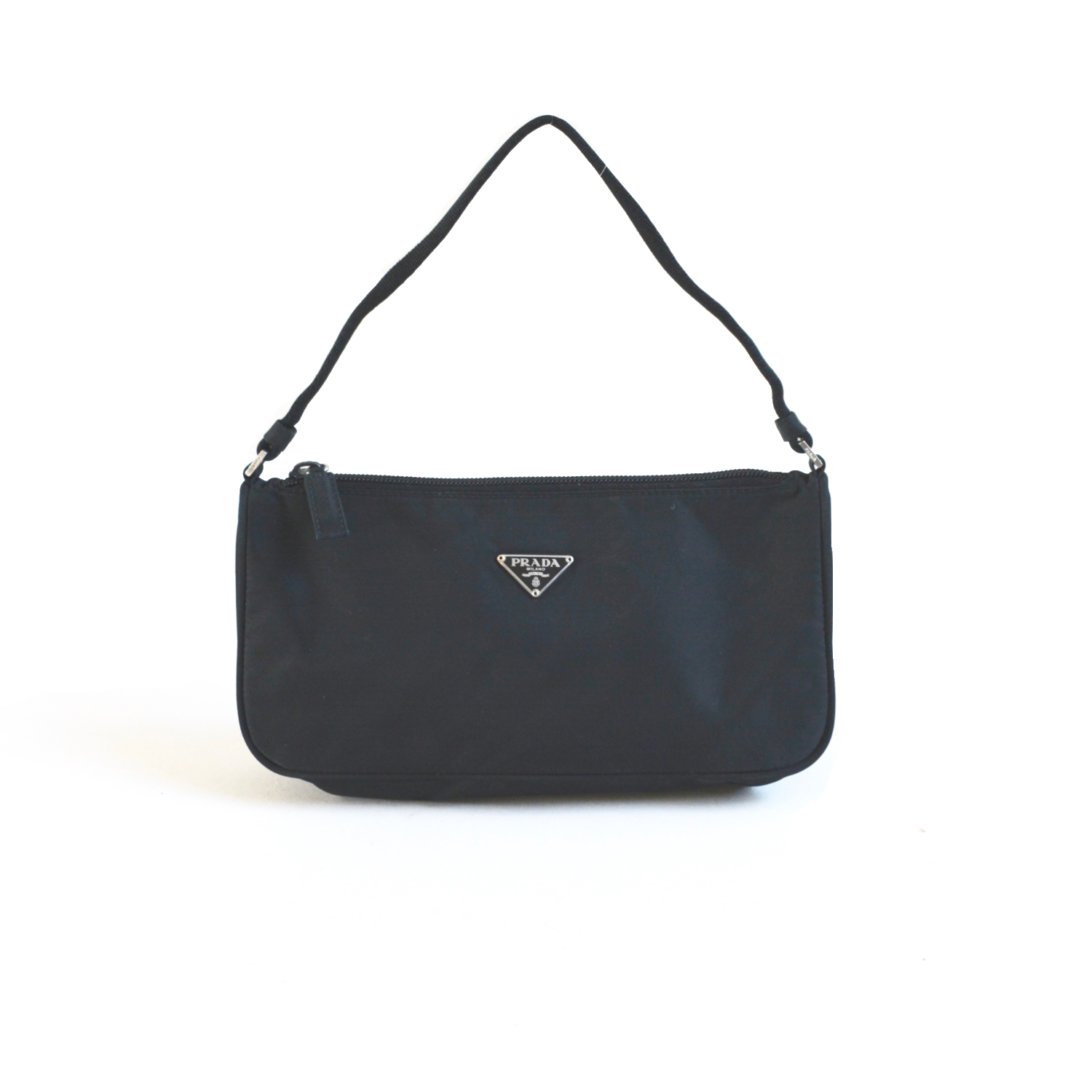 Prada Nylon Shoulder Mini Bag in Black | Nitryl