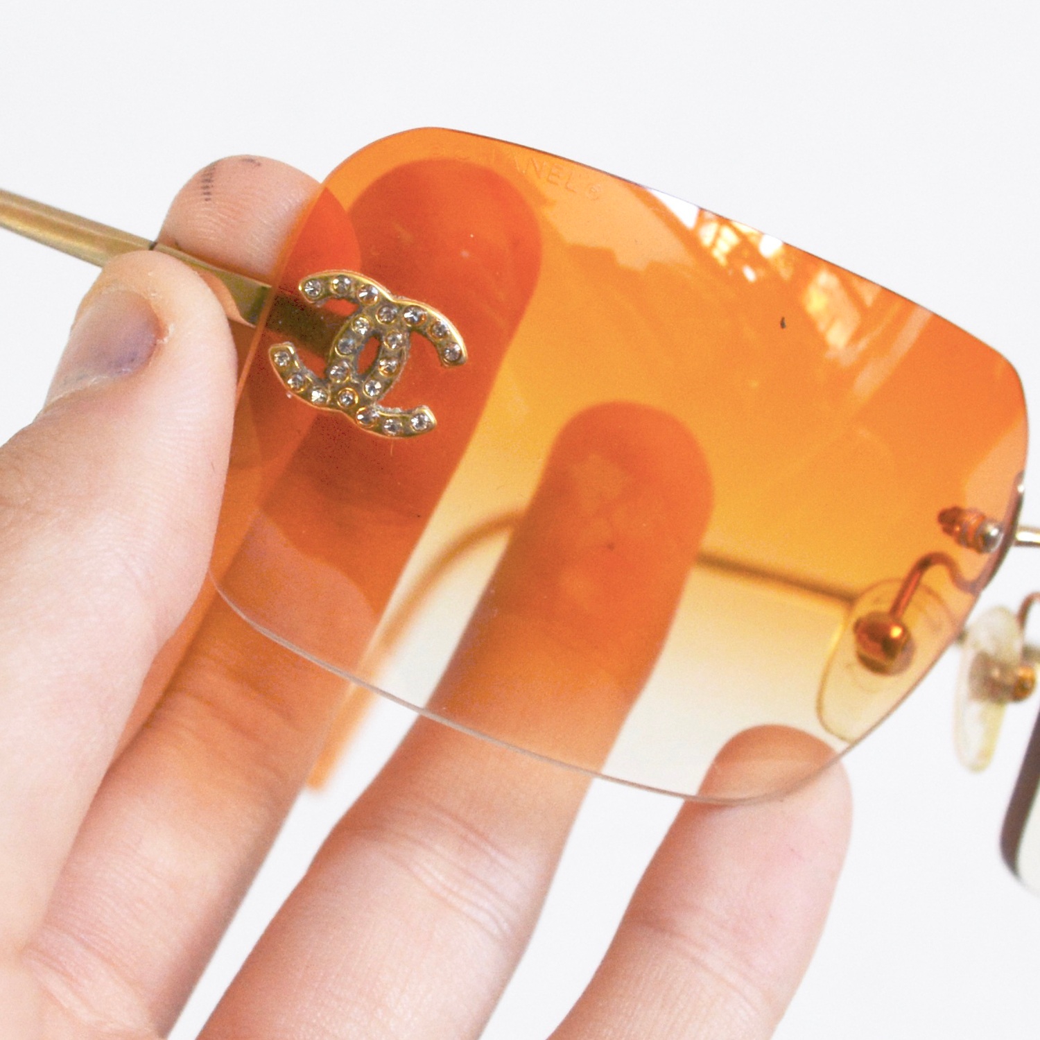 orange chanel sunglasses