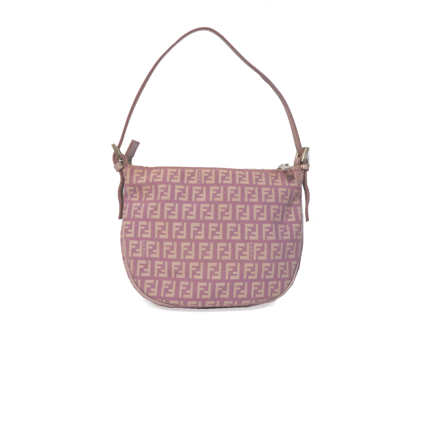 Vintage Fendi Zucchino Monogram Mini Shoulder Bag in Pink | NITRYL