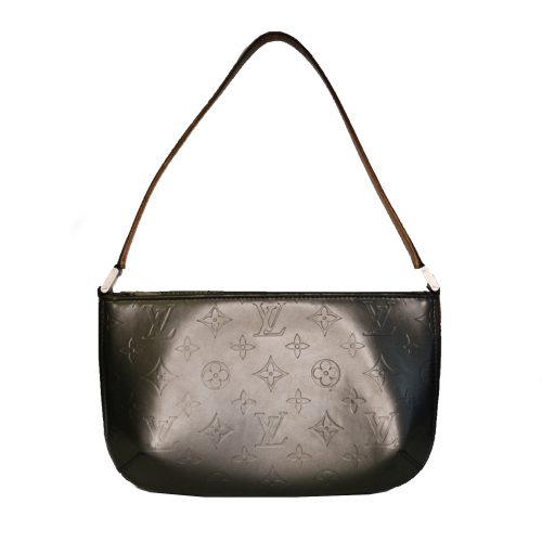 Vintage Louis Vuitton Monogram Baguette Shoulder Bag in Grey | NITRYL