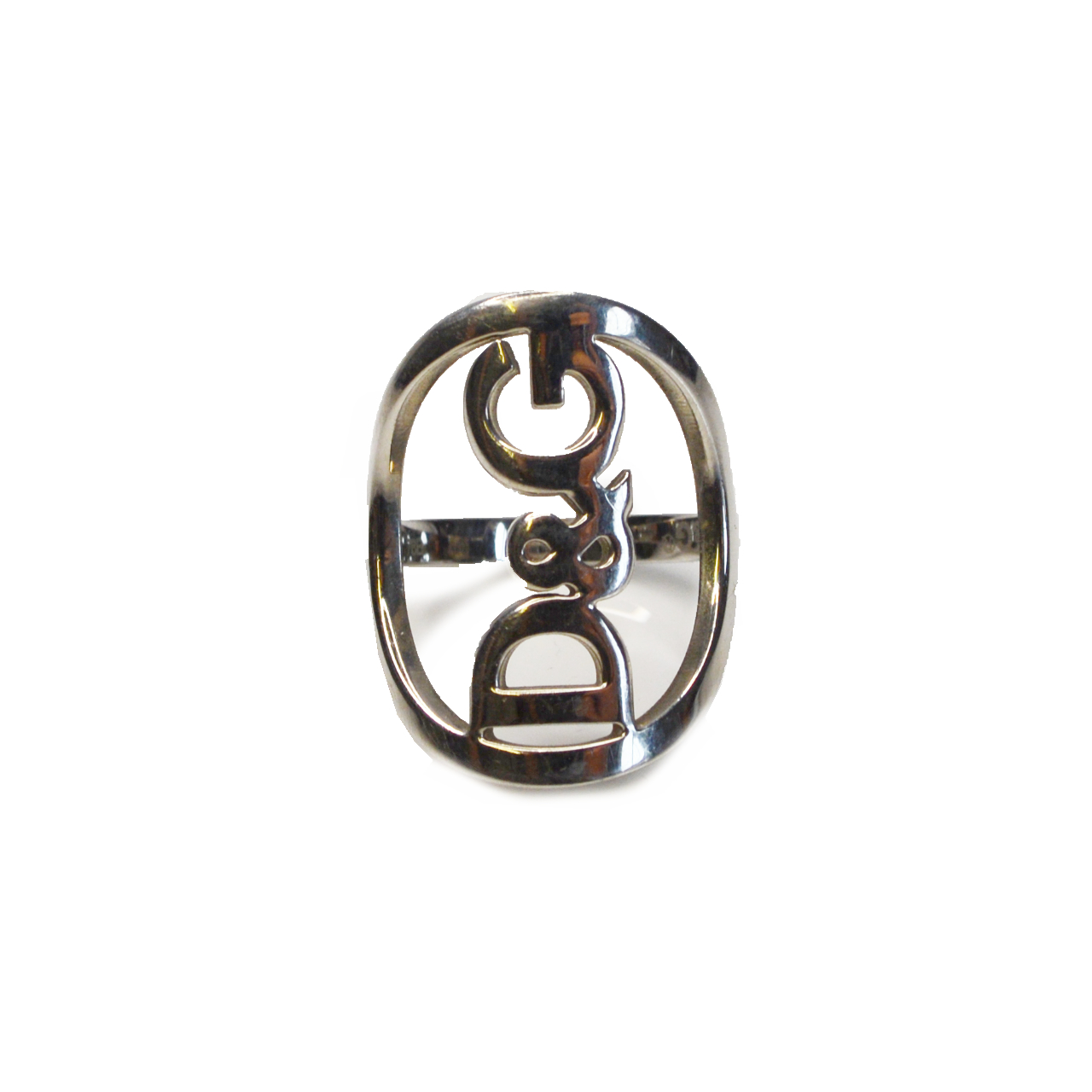 Vintage D&G Silver Spellout Logo Ring in Silver | NITRYL