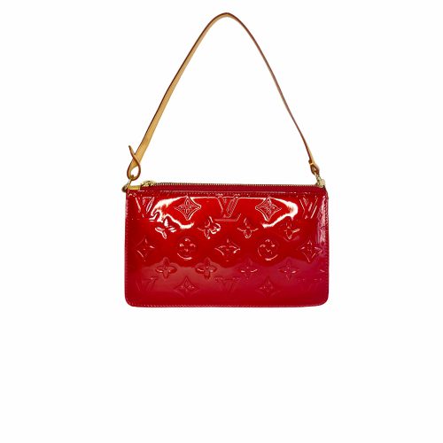 Vintage Louis Vuitton Vernis Lexington Pochette in Red | NITRYL