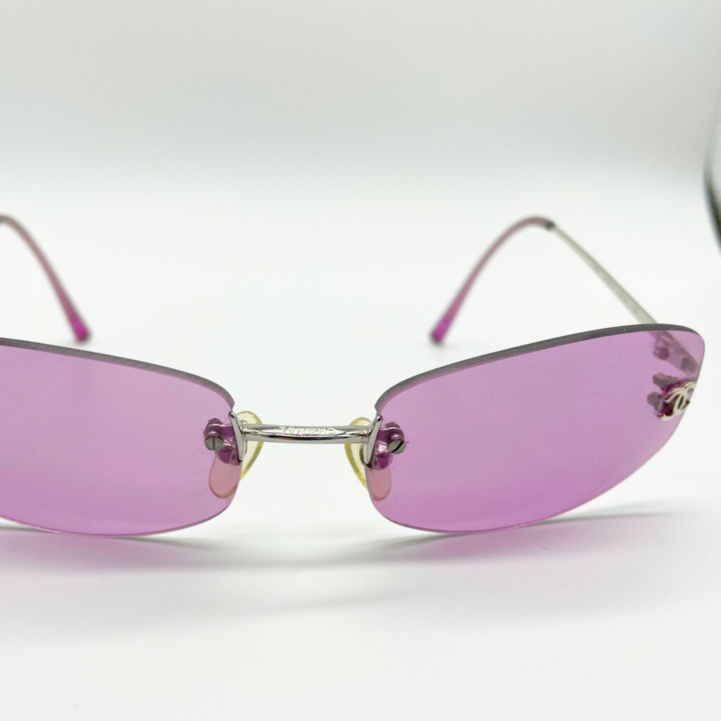 rimless chanel glasses