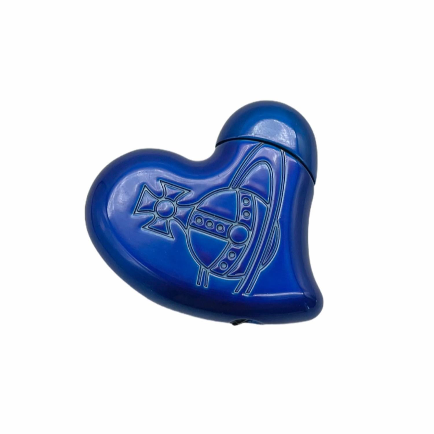 Vintage Vivienne Westwood Heart Orb Lighter in Blue | NITRYL