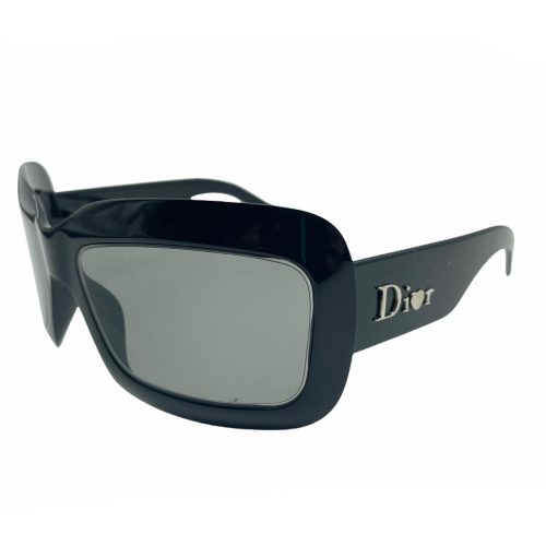 Vintage Dior Chunky Logo Sunglasses in Black | NITRYL