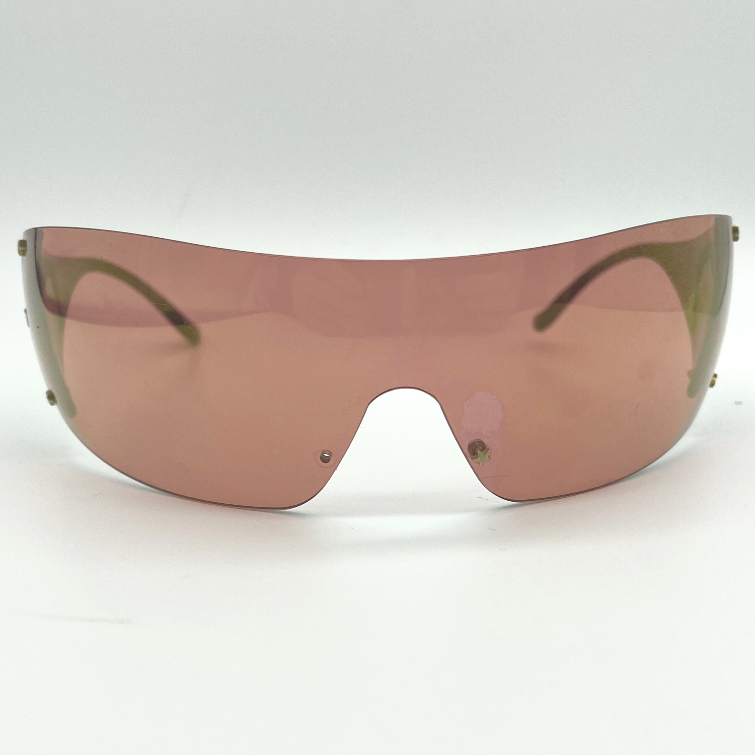 Dior Ski Rimless Shield Sunglasses in Red / Black Nitryl