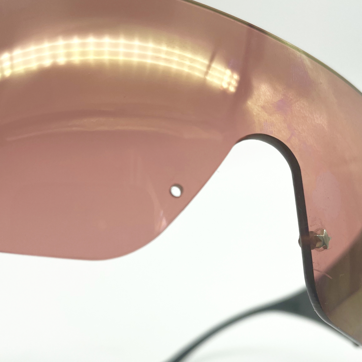 Dior Ski Rimless Shield Sunglasses in Red / Black Nitryl