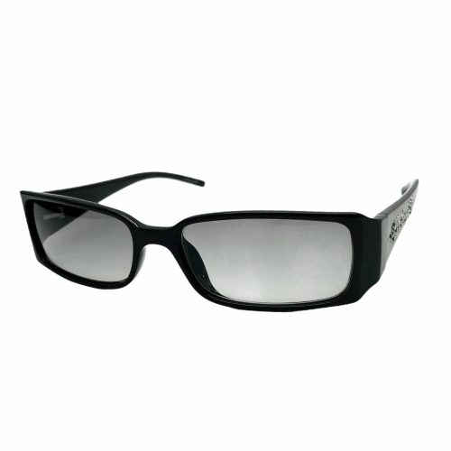 Vintage Dior Chunky Diamante Logo Sunglasses in Black | NITRYL