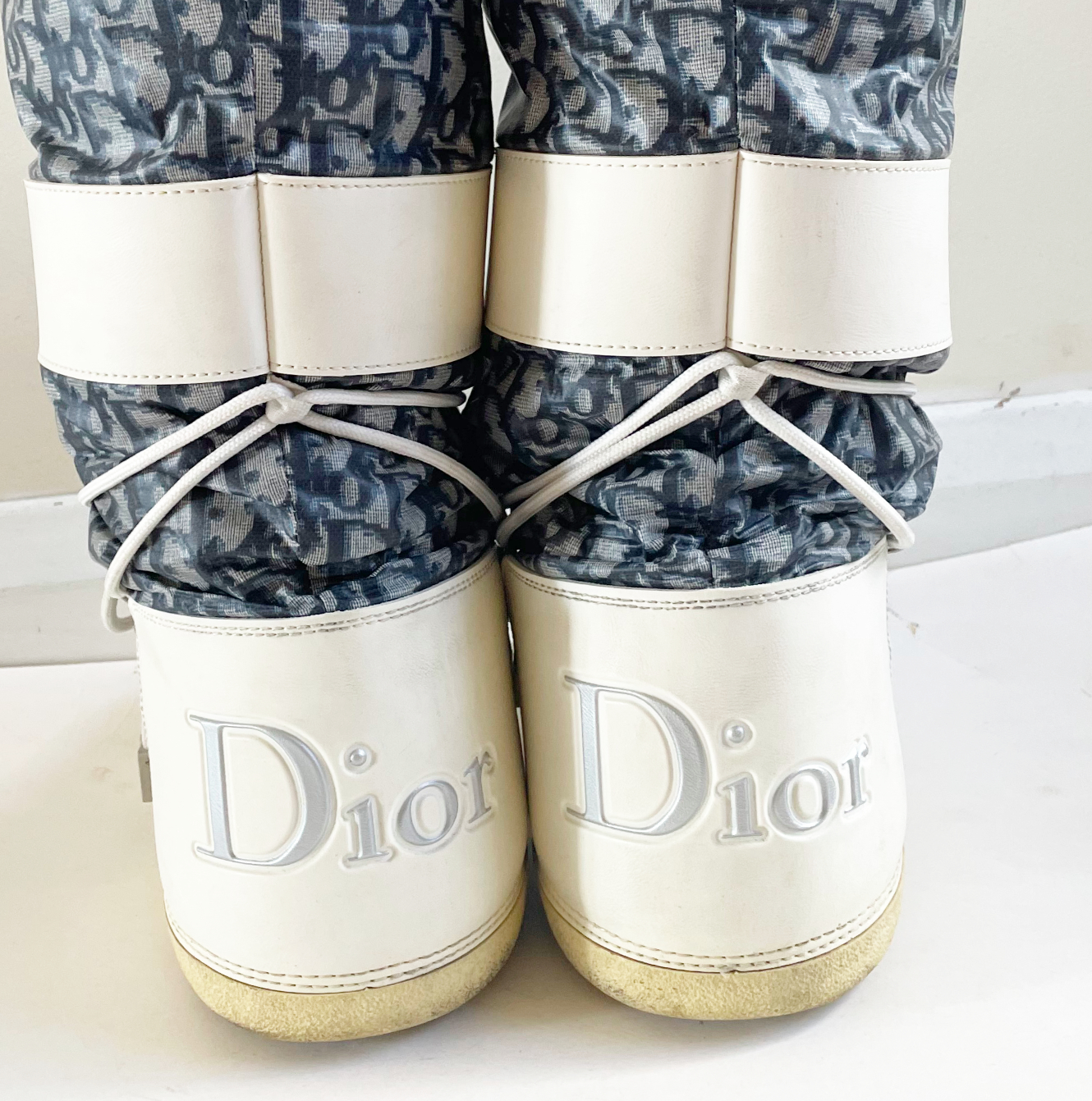 Dior Monogram Snow Boots in Blue UK 79 Nitryl
