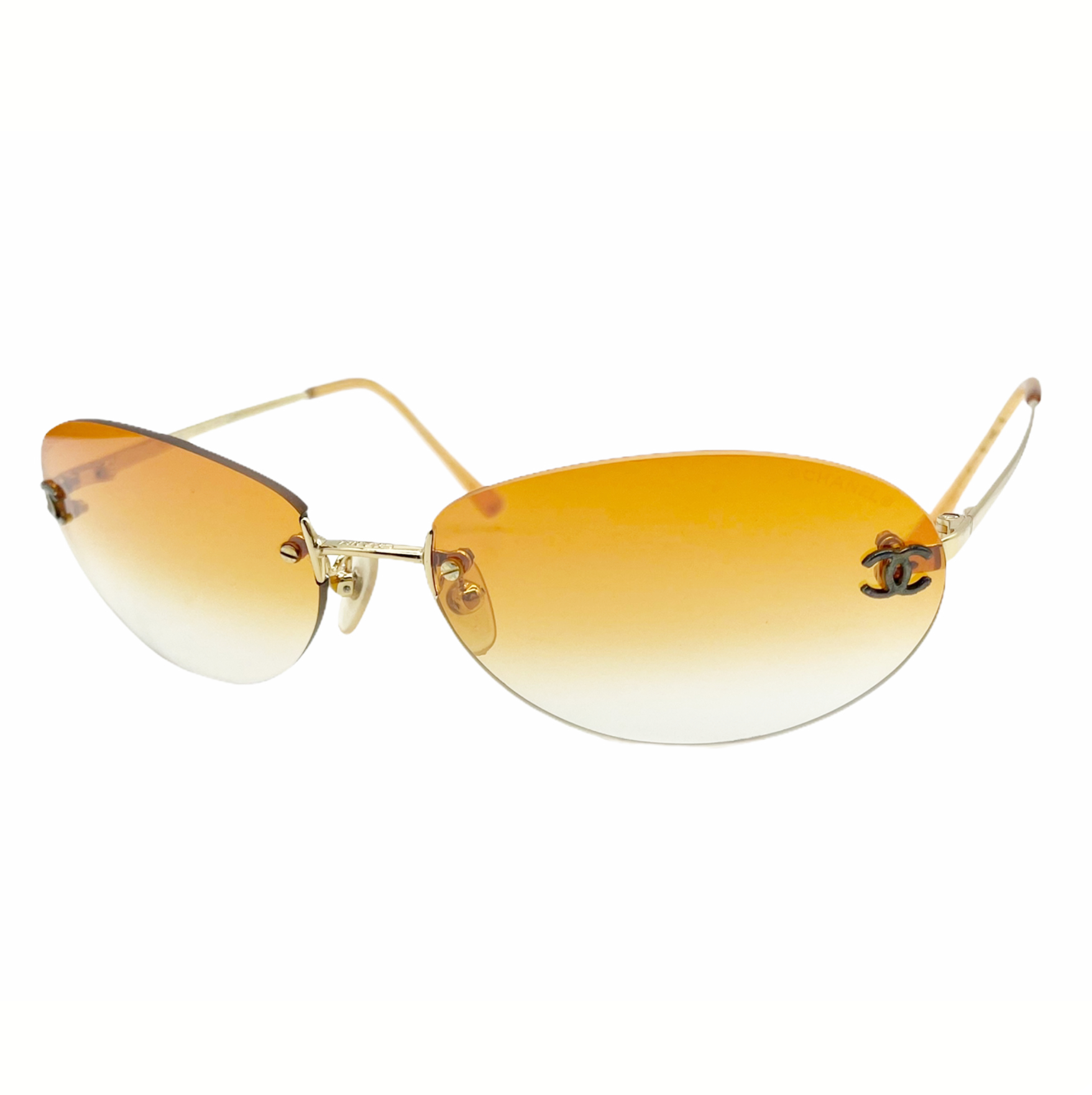 orange chanel sunglasses