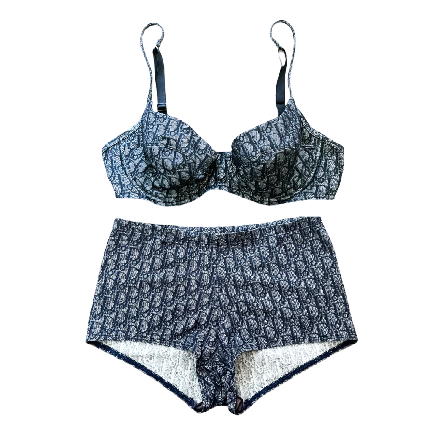 Dior Monogram Bikini in Navy Blue Size XS