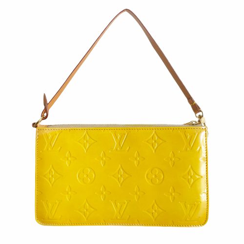 Vintage Louis Vuitton Vernis Lexington Pochette Mini Bag in Yellow | NITRYL