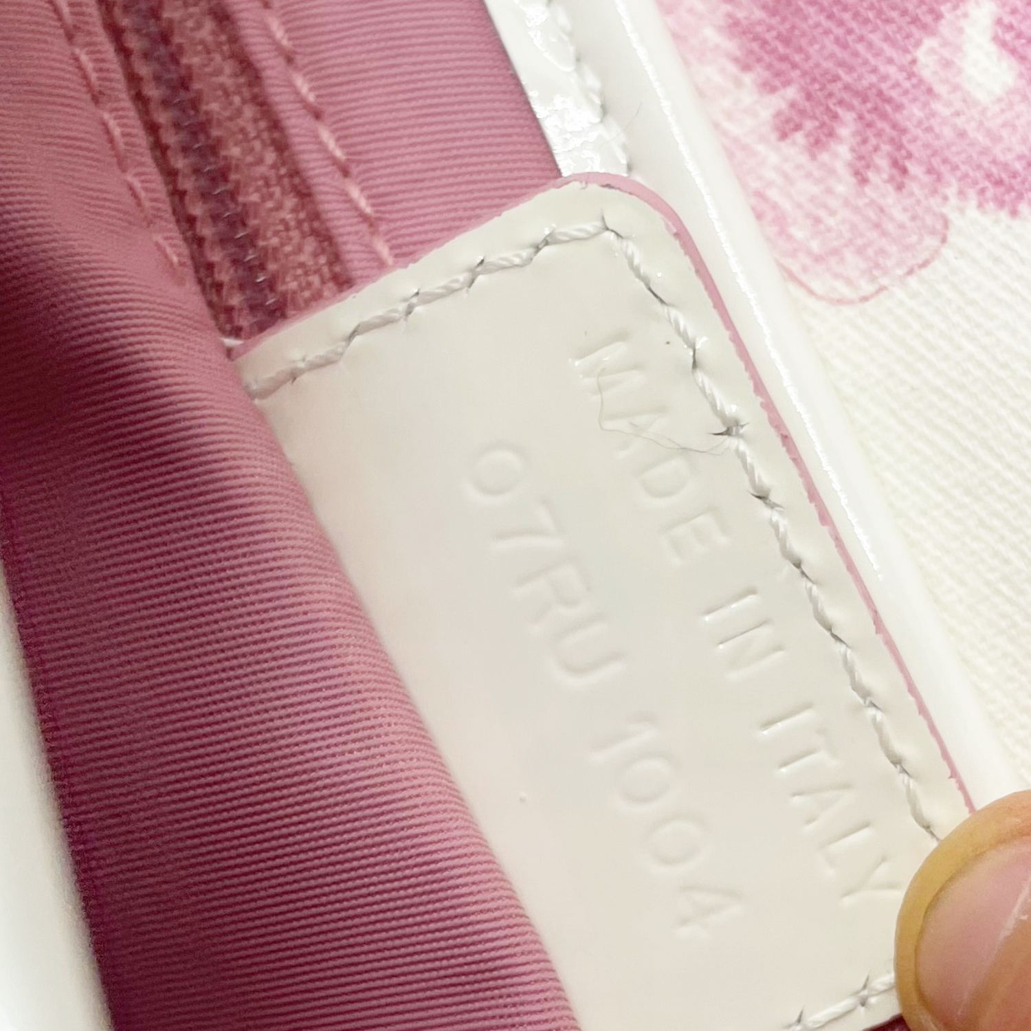 Dior Monogram Cherry Blossom Saddle Shoulder Bag in Pink Nitryl