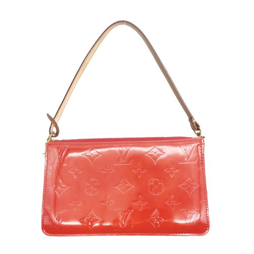 Vintage Louis Vuitton Vernis Pochette Mini Shoulder Bag in Red | NITRYL