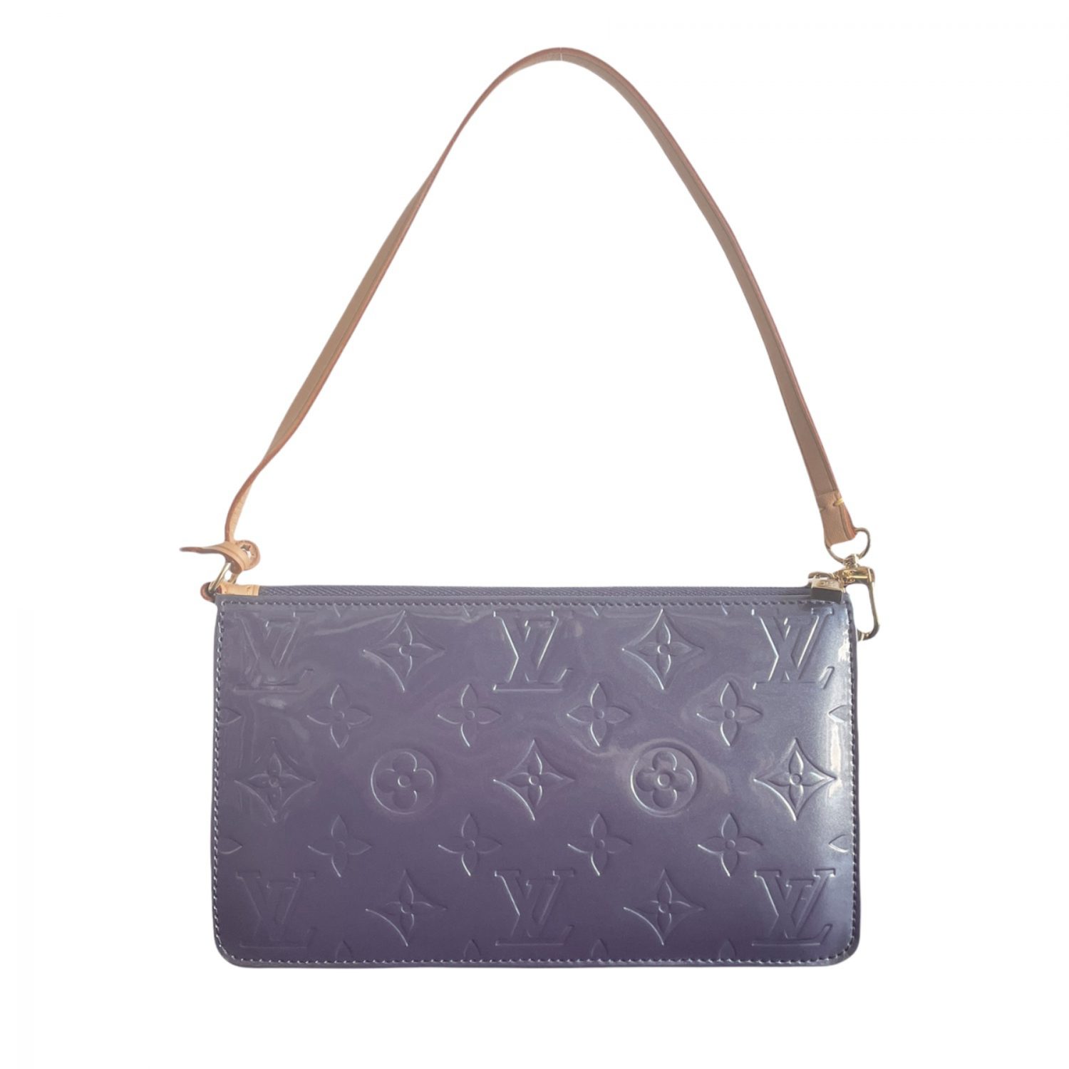 Vintage Louis Vuitton Vernis Mini Shoulder Bag in Blue/Grey | NITRYL