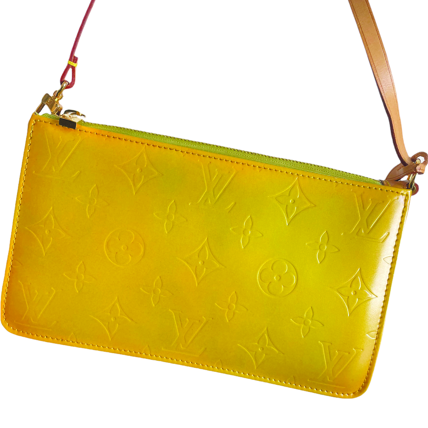 Louis Vuitton 2000s Yellow Vernis Shoulder Bag · INTO