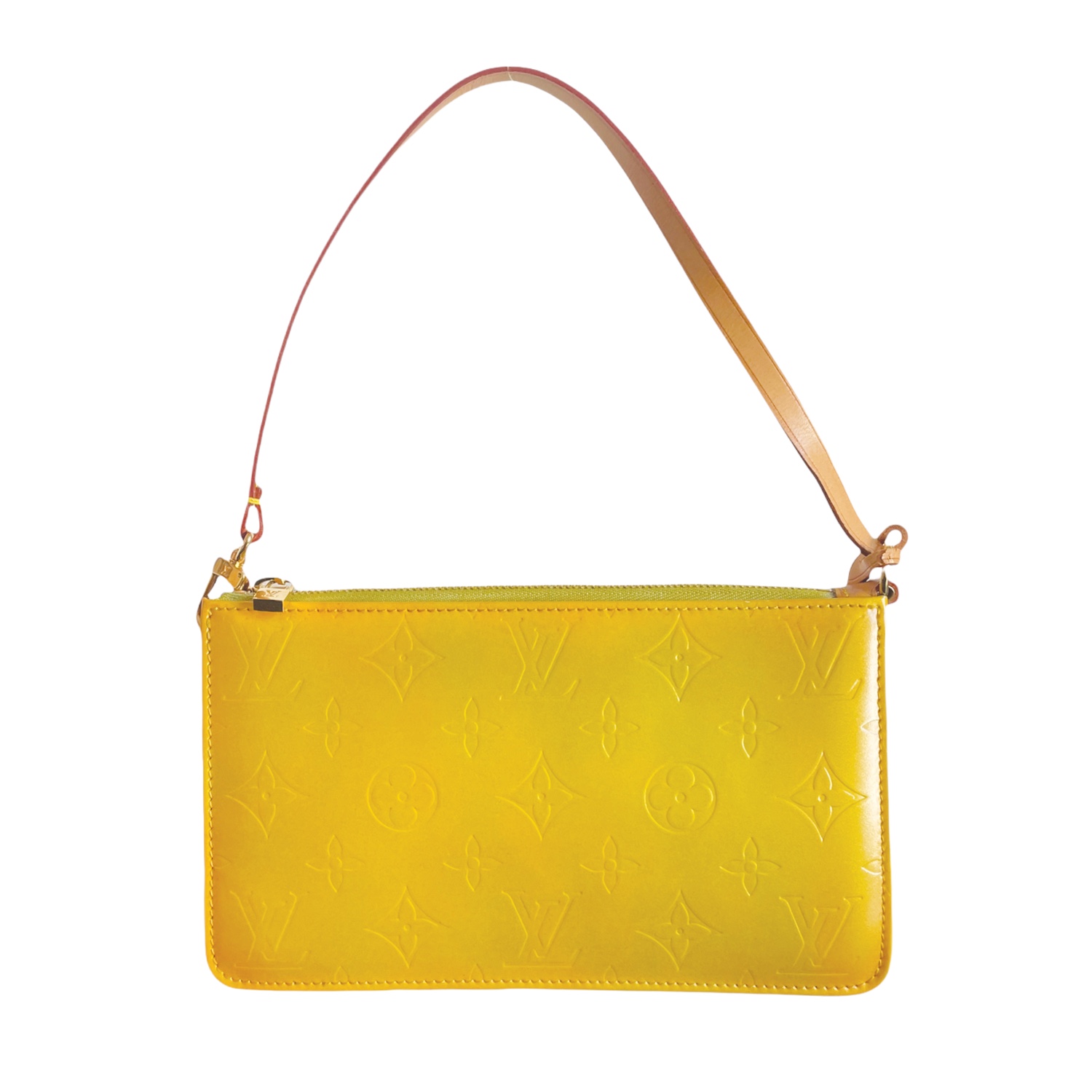Vintage Louis Vuitton Vernis Monogram Mini Shoulder Bag in Yellow | NITRYL