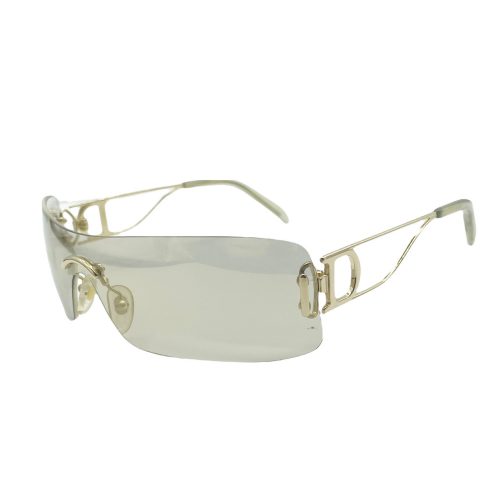 Vintage Dior Rimless Visor Sunglasses in Gold | NITRYL
