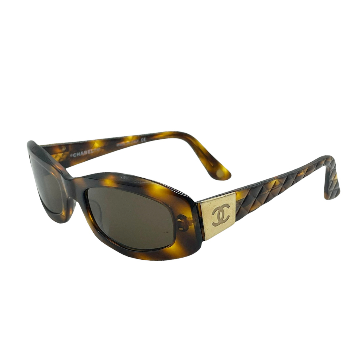 Chanel Chunky Sunglasses in Tortoiseshell and Gold