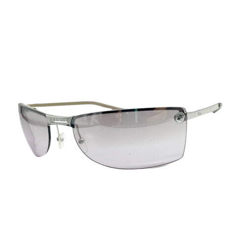 Vintage Dior Rimless Sunglasses in Pale Lilac and Silver | NITRYL