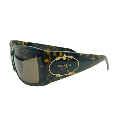 Vintage Prada Milano Chunky Logo Sunglasses in Brown | NITRYL