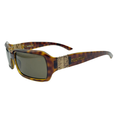 Vintage Miu Miu Chunky Tortoiseshell Sunglasses in Brown | NITRYL