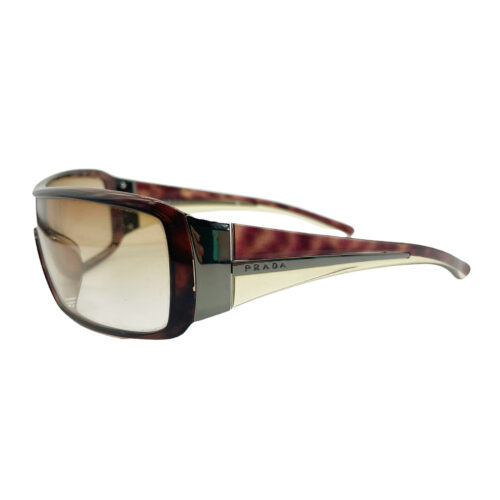 Vintage Prada Visor Sunglasses in Tortoiseshell and Gold | NITRYL