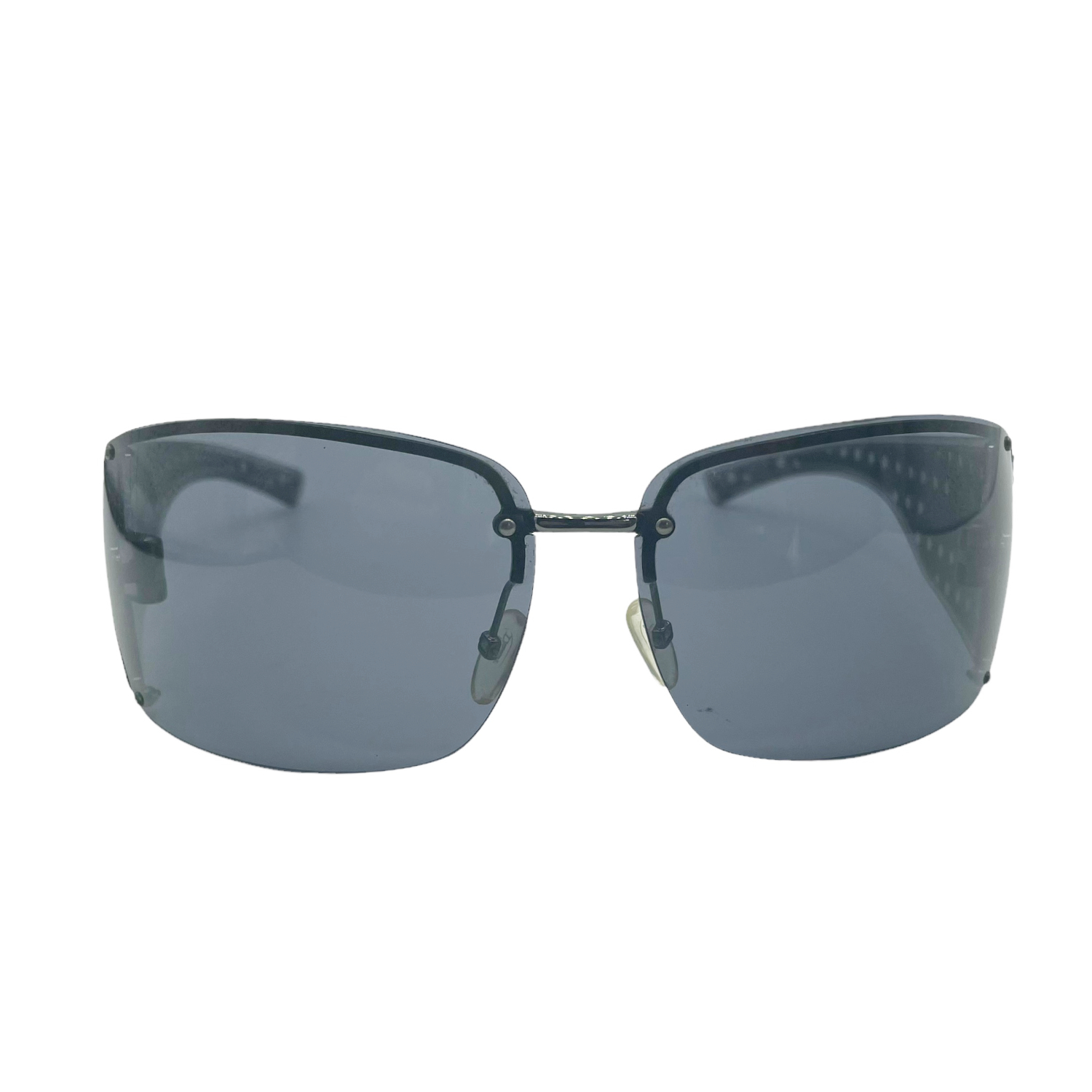 Dior Rimless Logo Sunglasses in Black Nitryl