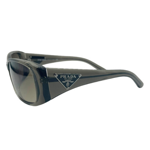 Vintage Prada Chunky Translucent Sunglasses in Grey | NITRYL