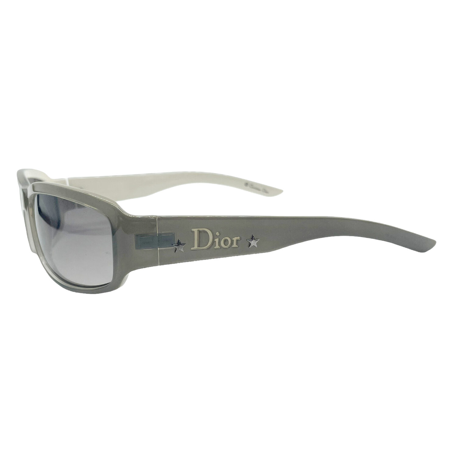 Vintage Dior Chunky Star Sunglasses in Grey | NITRYL