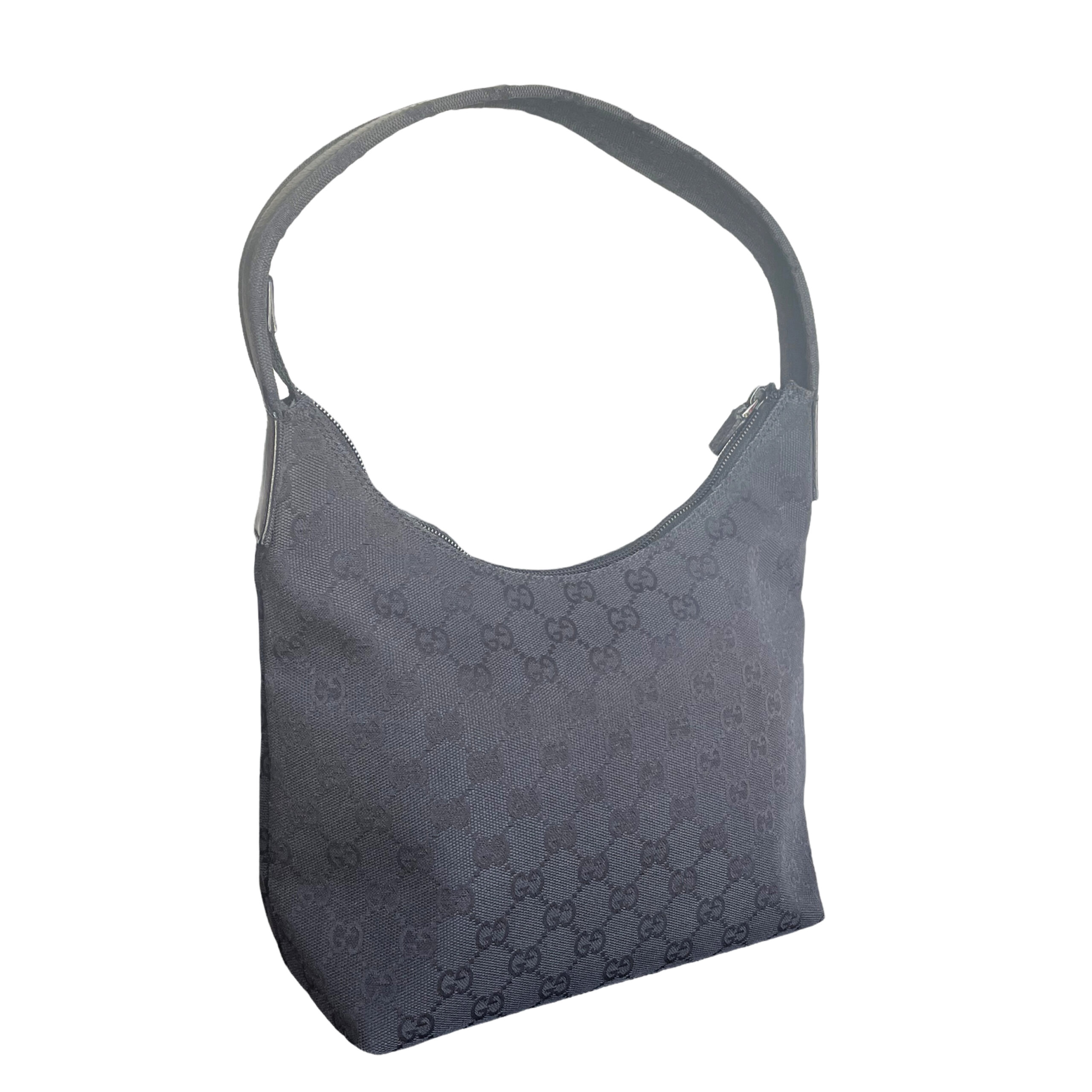 Gucci Monogram Shoulder Bag in Grey / Black – Nitryl