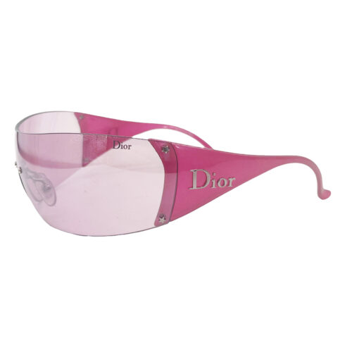 Vintage Dior Ski / Golf Rimless Shield Sunglasses in Pink | NITRYL
