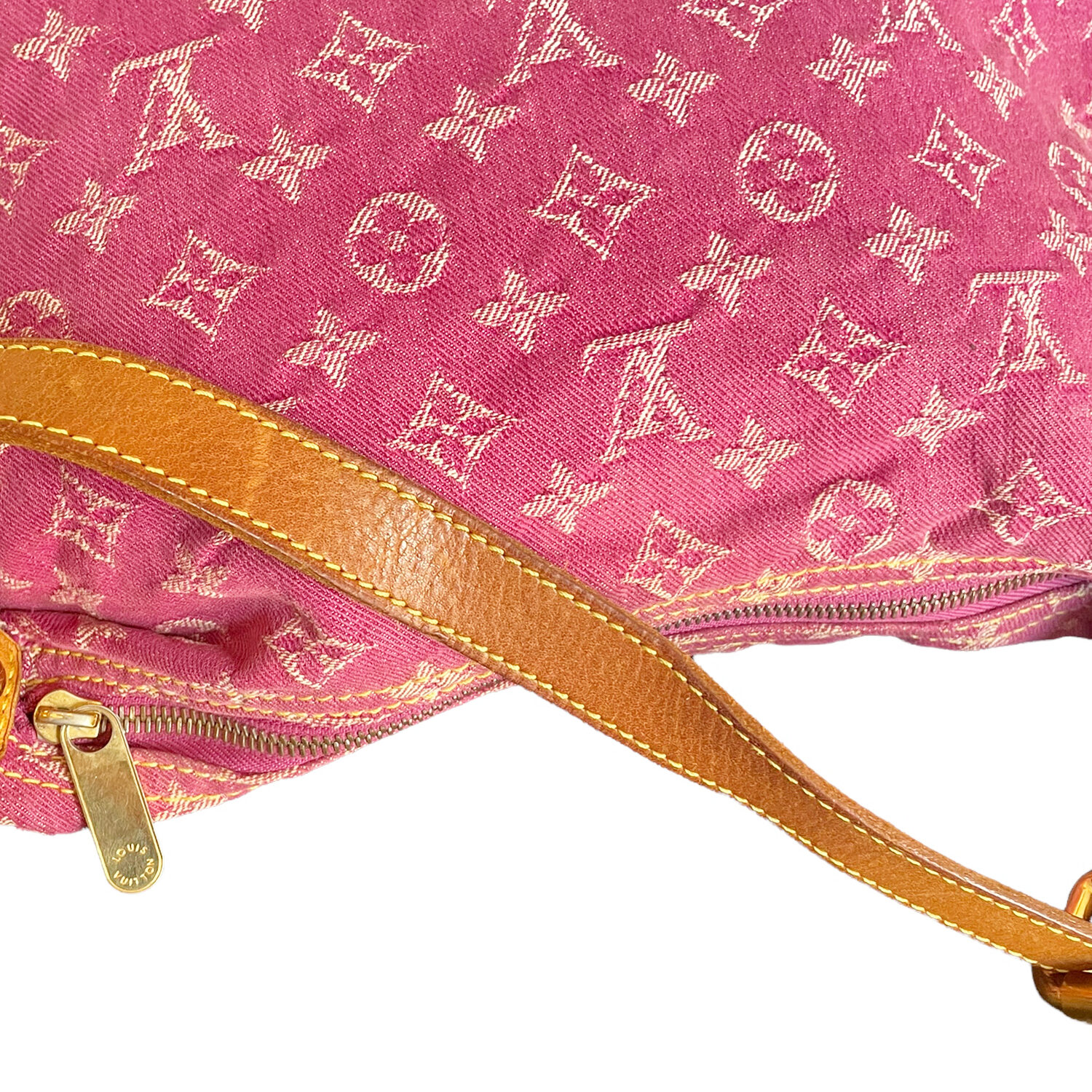 Baggy handbag Louis Vuitton Pink in Denim - Jeans - 35753796