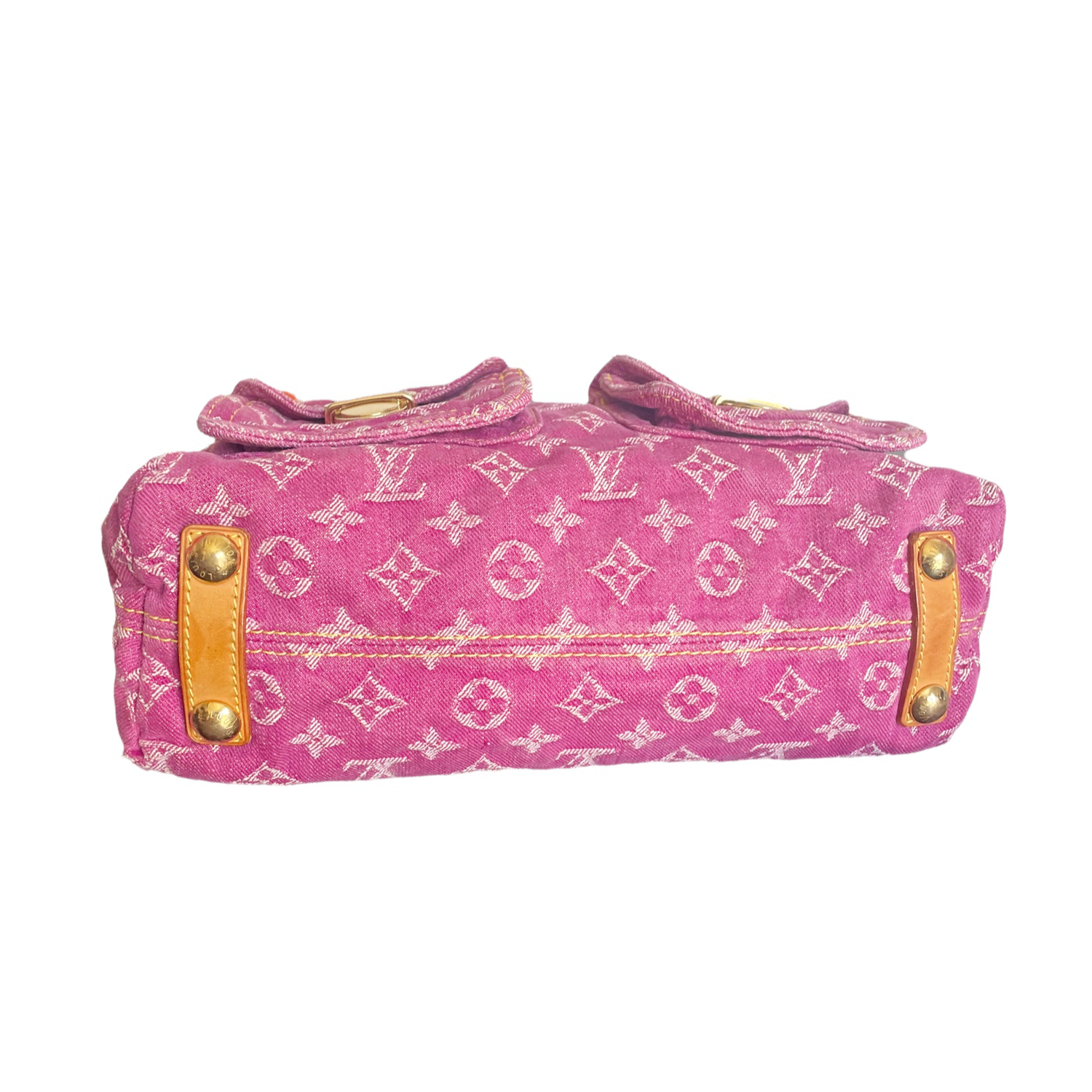 Louis Vuitton Monogram Denim Baggy Shoulder Bag in Pink – Nitryl