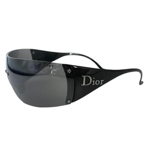 Vintage Dior Ski Shield Sunglasses in Black | NITRYL