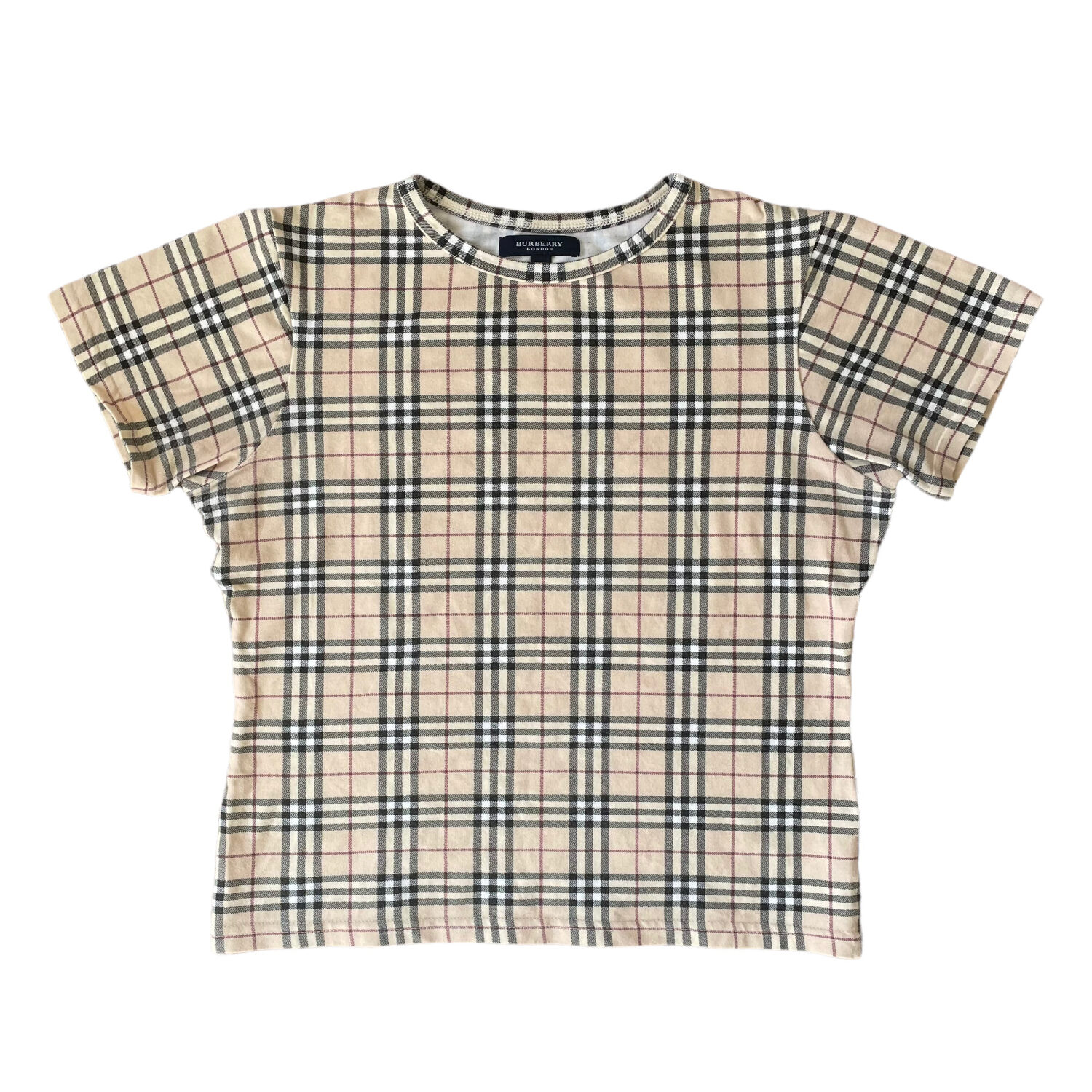 Vintage Burberry Nova Check Baby T-Shirt Size S | NITRYL