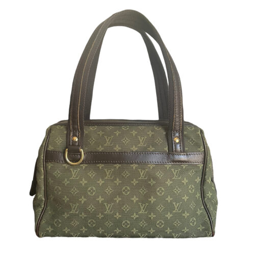 Vintage Louis Vuitton Josephine Monogram Shoulder Bag in Khaki Green | NITRYL