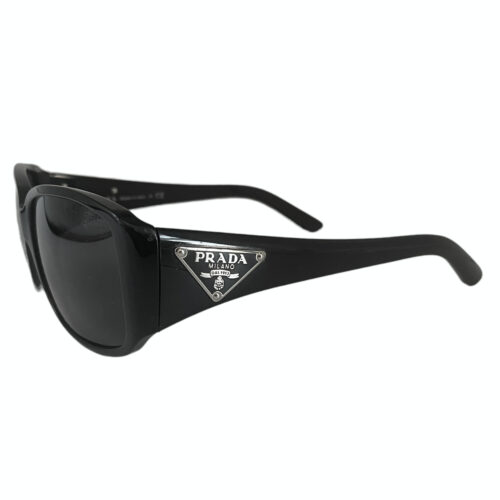 Vintage Prada Chunky Logo Sunglasses in Black | NITRYL
