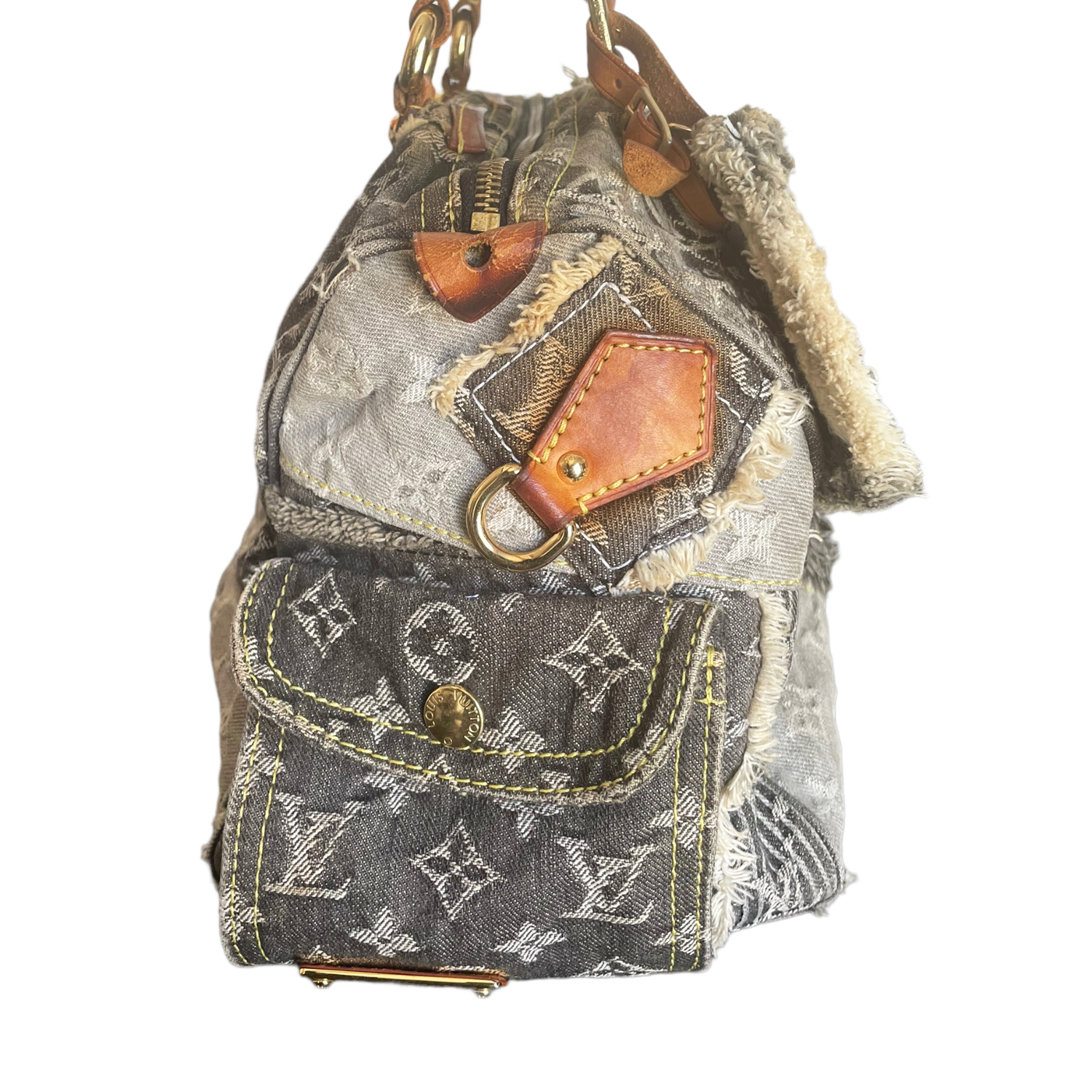 Louis Vuitton Monogram Denim Patchwork Speedy 30 (SHG-HhLIYd) – LuxeDH