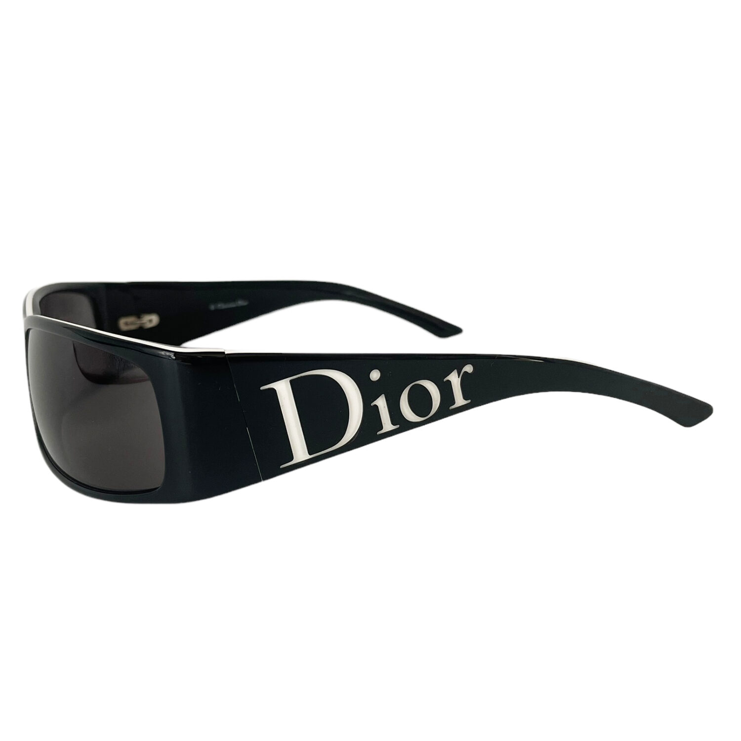 Dior Logo Spellout Sunglasses in Black / White – Nitryl