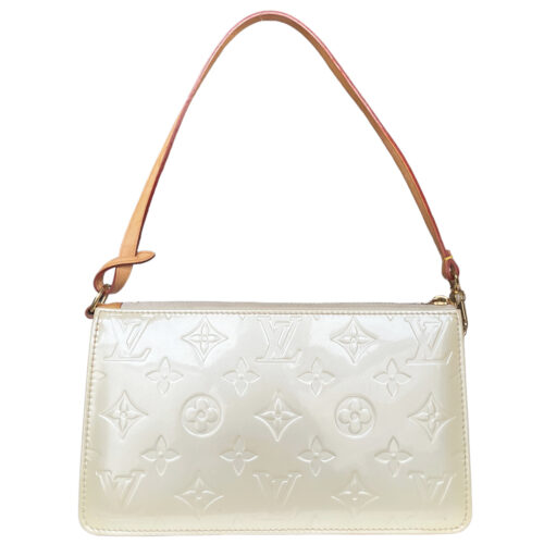 Vintage Louis Vuitton Monogram Vernis Pochette Mini Shoulder Bag in Cream | NITRYL