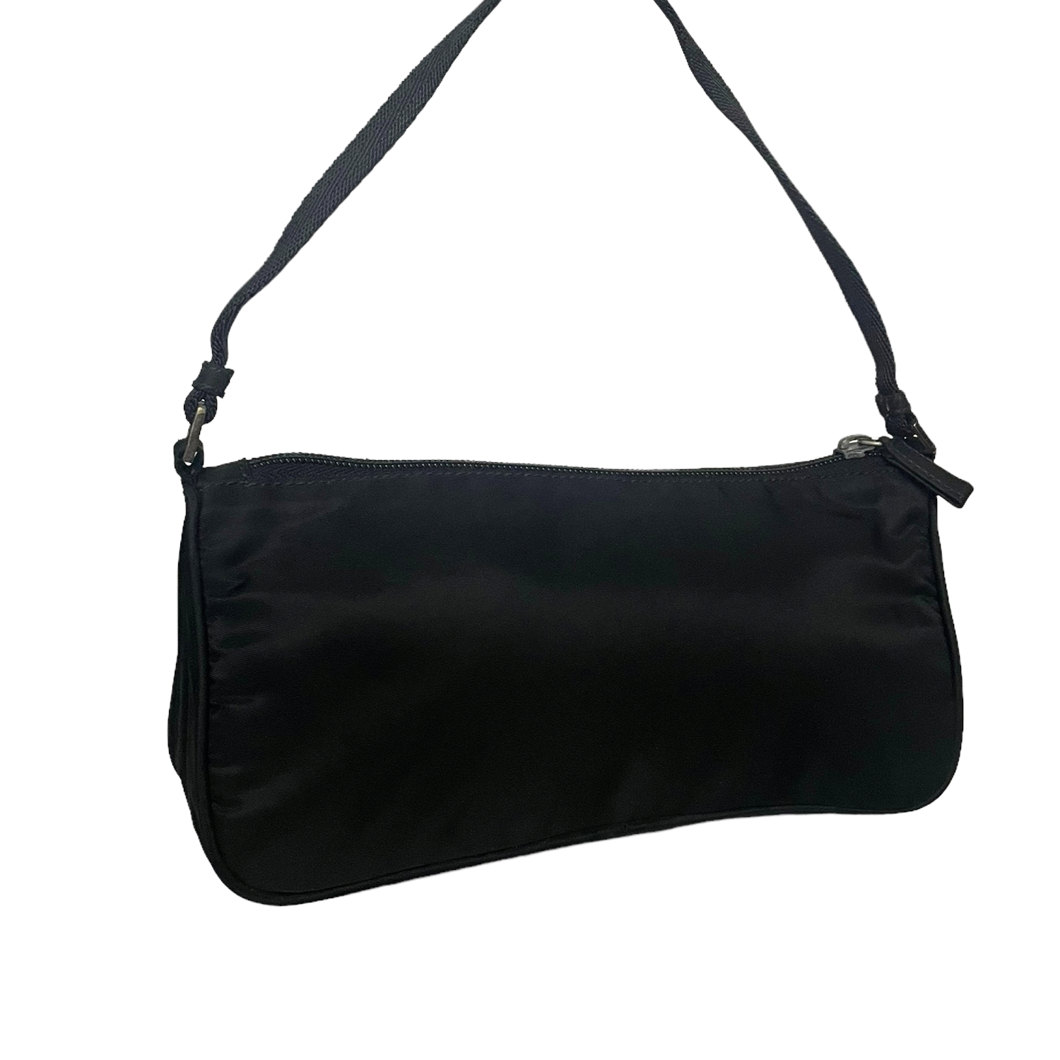 Prada Nylon Shoulder Bag in Black / Silver Nitryl