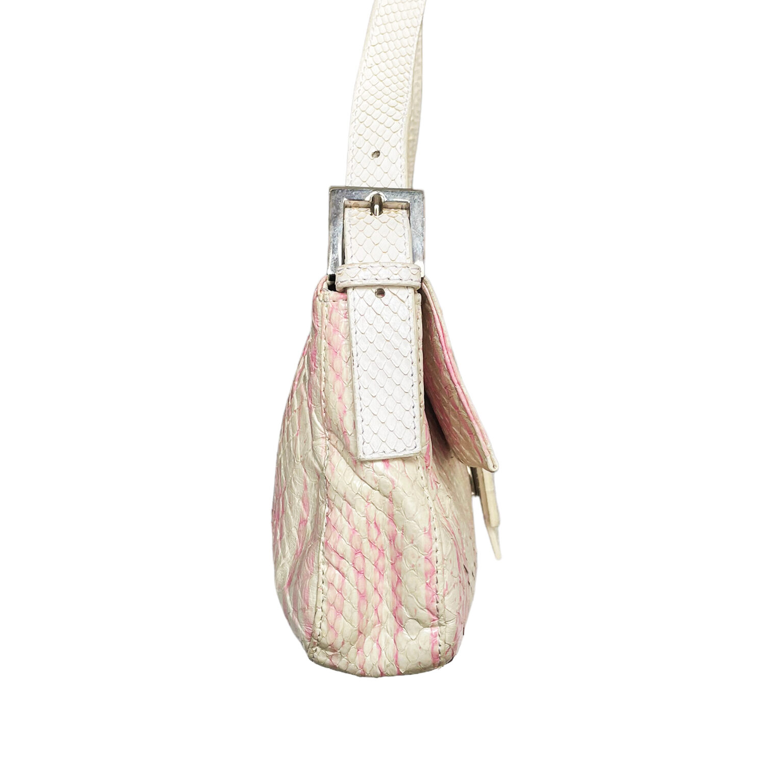 Baguette python handbag Fendi Pink in Python - 33887950