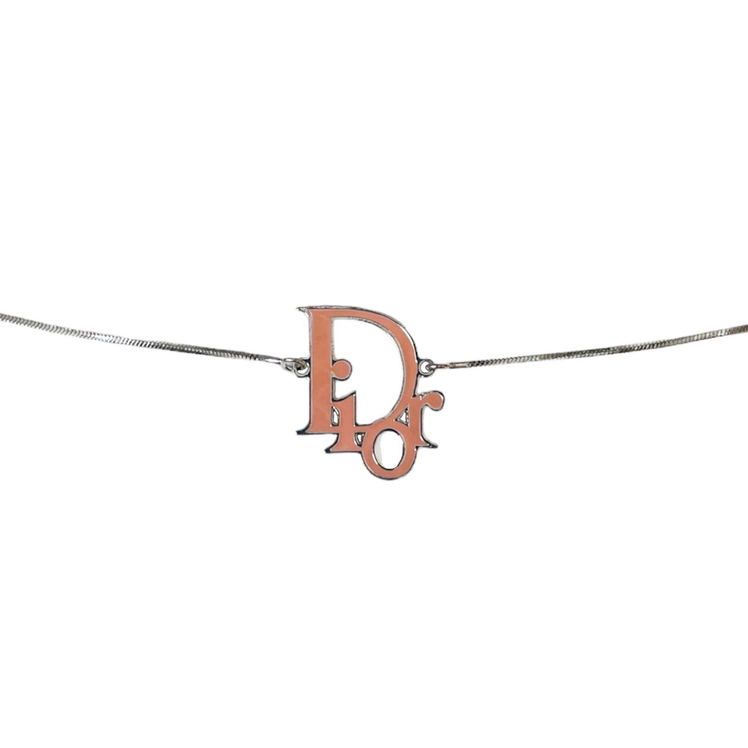 Dior oblique necklace Dior Silver in Metal  19320867