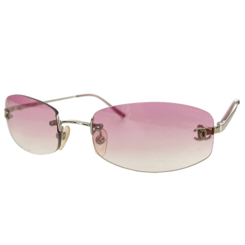 Vintage Chanel Rimless Ombre Sunglasses in Pink | NITRYL