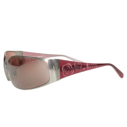 Vintage Miu Miu Rose Sunglasses in Pink / Silver | NITRYL