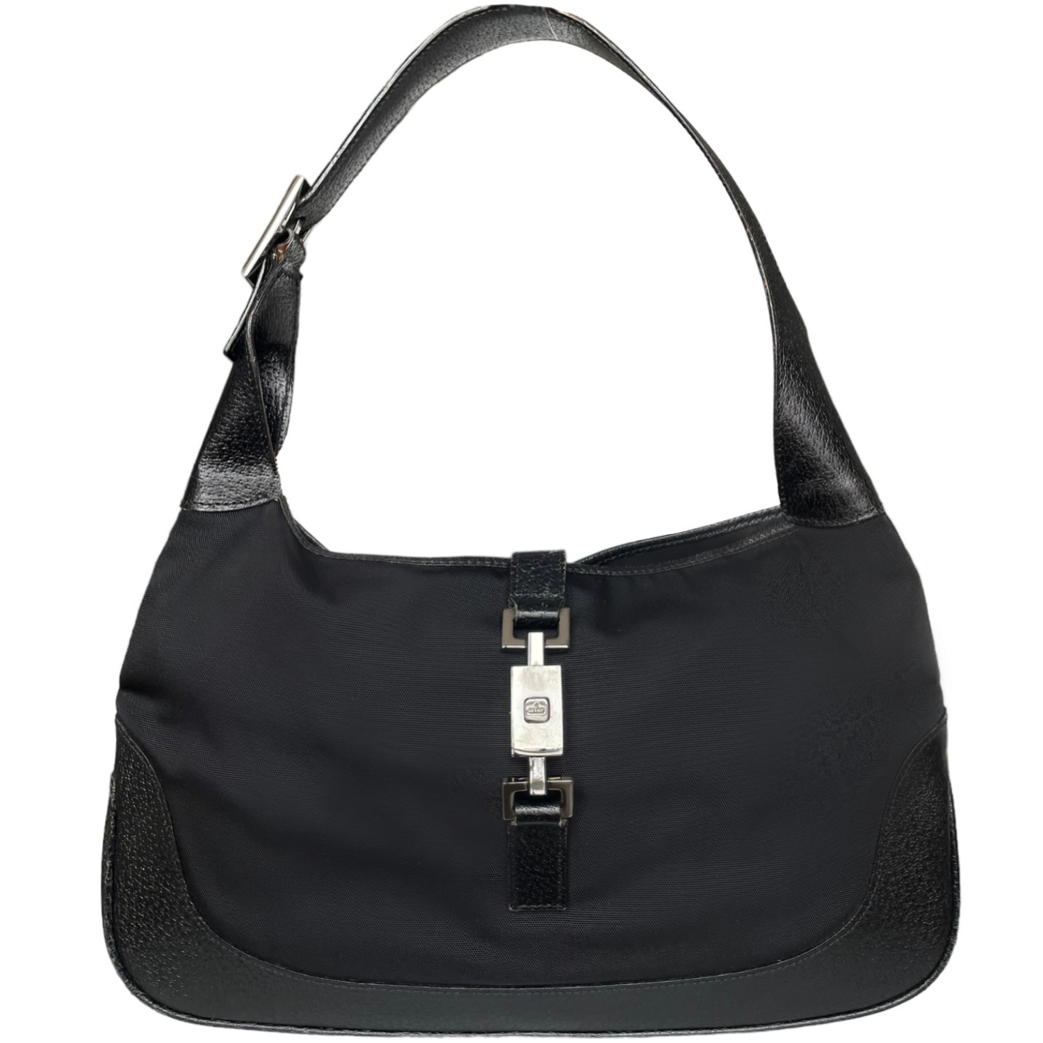 Gucci Nylon Jackie Shoulder Bag in Black Nitryl