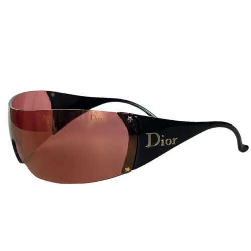 Vintage Dior Ski Wraparound Sunglasses in Black / Red | NITRYL